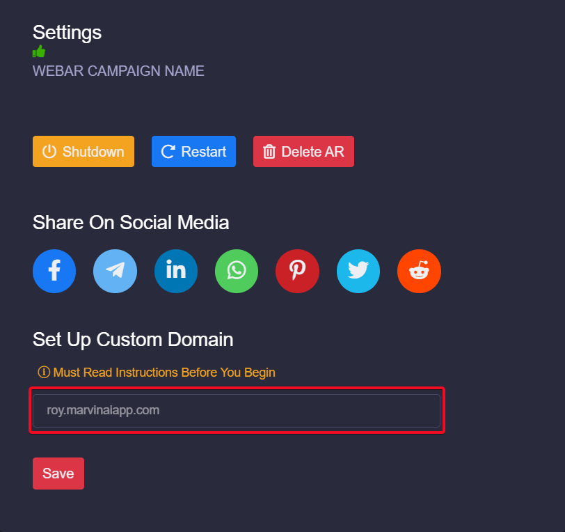 easy setup of custom domain mapping