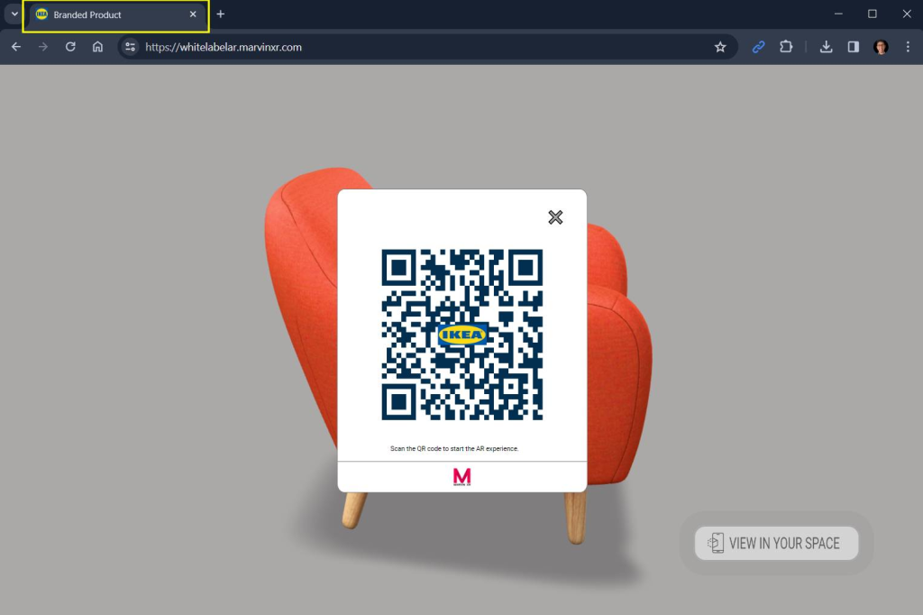 Rebranding of WebAR enables brand empowerment of 3D product visualization
