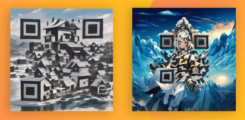 AI generated QR code to attract users