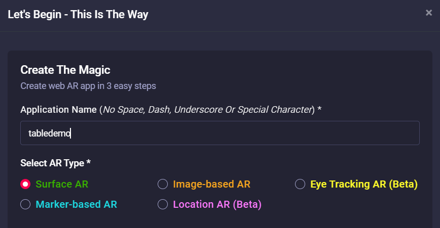 web augmented reality in Marvin XR